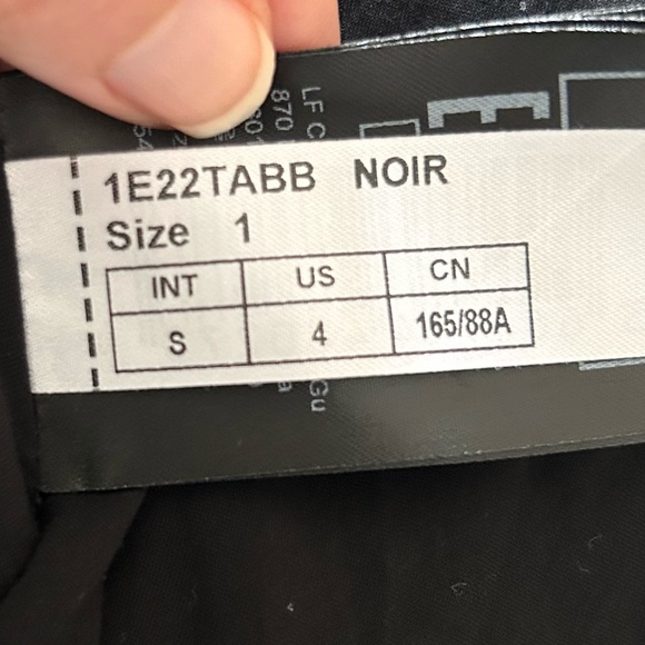 ba&sh Tabby Dress | Black/Beige Leaf Print | Size 1 (Small/US 4) - Picture 15 of 16